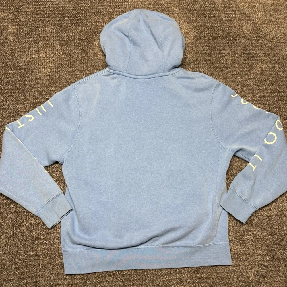 Nike Air Logo Long Sleeve Hoodie Sweatshirt‎ Light Blue Casual Medium Just Do It